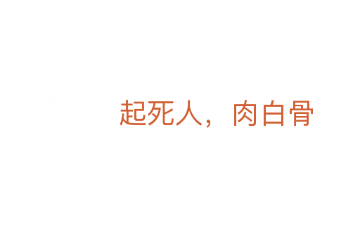 起死人,肉白骨