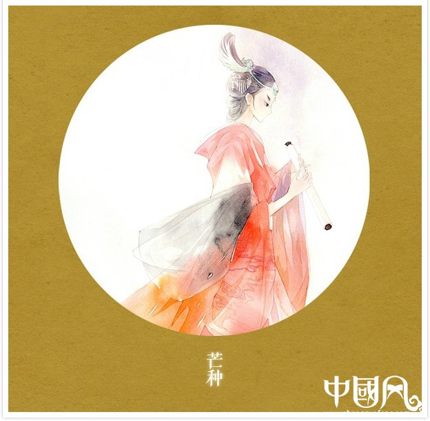 唯美二十四節氣古風圖片，可做頭像的古風插畫